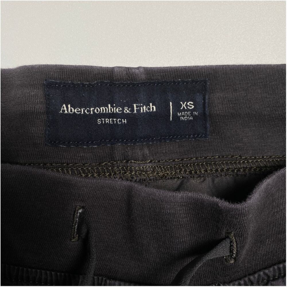 Abercrombie & Fitch XS Stretch Pull On Shorts Zip Pocket Dark Gray - Picture 7 of 11